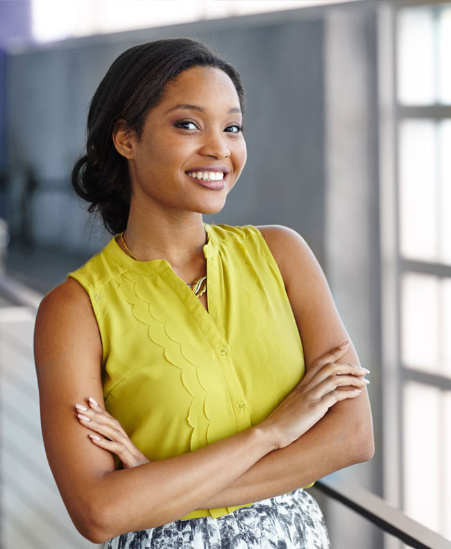 Smiling confident girl